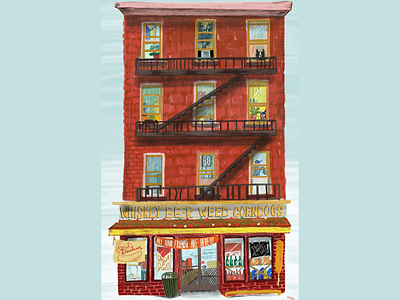 This Place Has Everything bodega editorial illustration illustration procreate