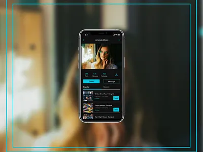 User Profile Mobile Screen app app design brand design branding design design app mobile mobile app mobile app design mobile design mobile ui moblie product design profile screen social media design ui uidesign user user profile