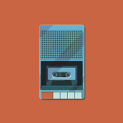 Cassette Player clean design flat graphic design icon illustration illustrator minimal minimalist vector