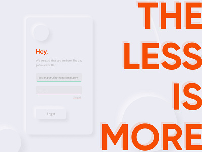 The Soft UI Minimal Design app design brand identity branding agency branding design design illustration less lessismore login form login page login screen minimal design more popping soft ui
