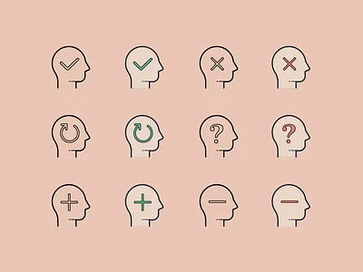 Hand drawn icons: Business Decisions decisions design digital art graphic design human icon icons icons8 ui ux vector