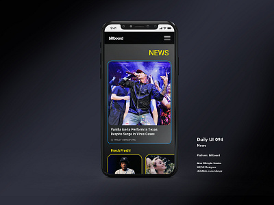 News #094 DailyUi Challenge app appdesign dailyui dailyuichallenge design gradient interfacedesign ui uidesign xd
