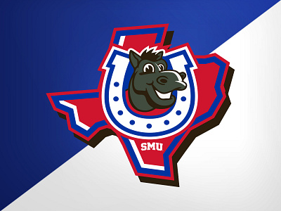 SMU Kids Club - Secondary athletics branding college design identity kids club logo mustangs pony smu university