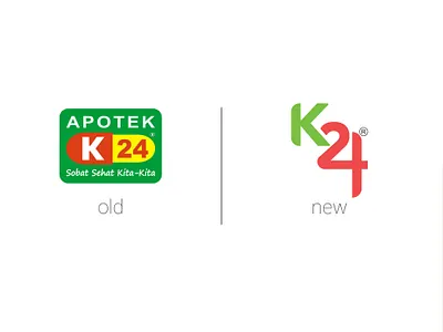 Apotek K-24 Rebranding Logo branding design flat logo rebranding
