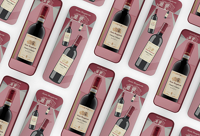 Santa Margherita gift packs branding illustration package design typography vector wine