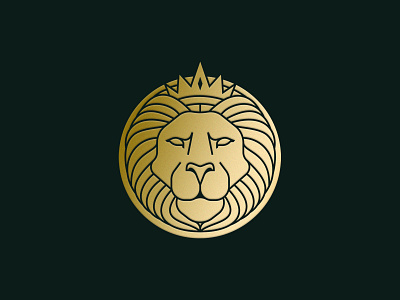 Lion King brand crown illustration lion lion king logo