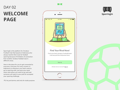 Day 2 - Welcome Page 10ddc app app design design flat graphic design interactive design mobile app mobile ui ui user interface