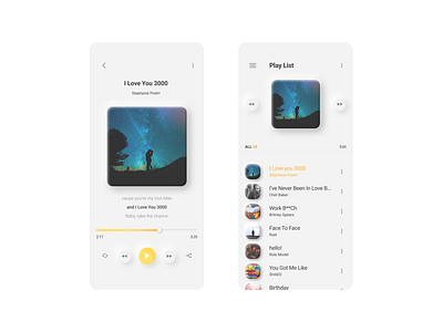 Neumorphism music player app design app design figma neu neumorphism uiux uiux design