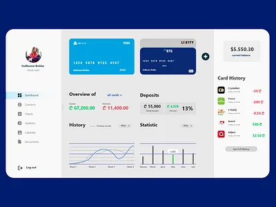 Bank dashboard bank design ui ux web xd