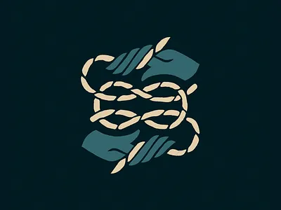 Sailor Knot hand hands icon illustration knot lake logo mark procreate rope sail sailing sailor sailor knot sketch vector water