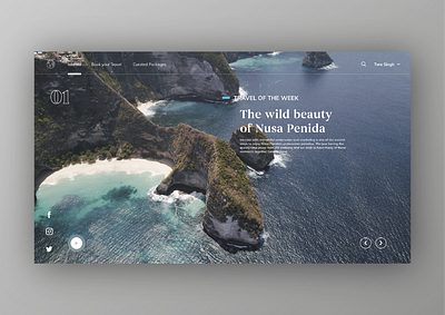 Travel Website curated design explore explorer interaction interaction design interface travel travel web travel website ui ui design web web design website website concept website design