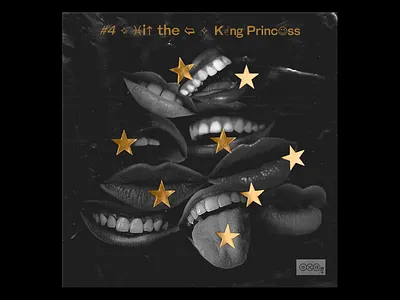 10x19 King Princess Album Art album album art album cover collage mouth musician record stars typography