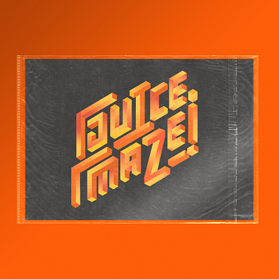 Juice Maze - Version 2 branding design illustration lettering logotype texture typography vector