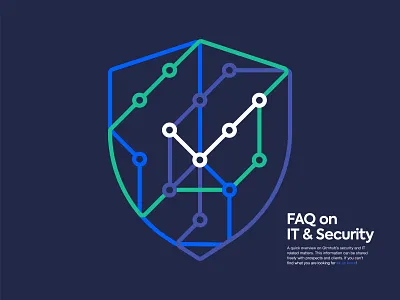 Sequruty FAQ check illustration lineart security shield vector