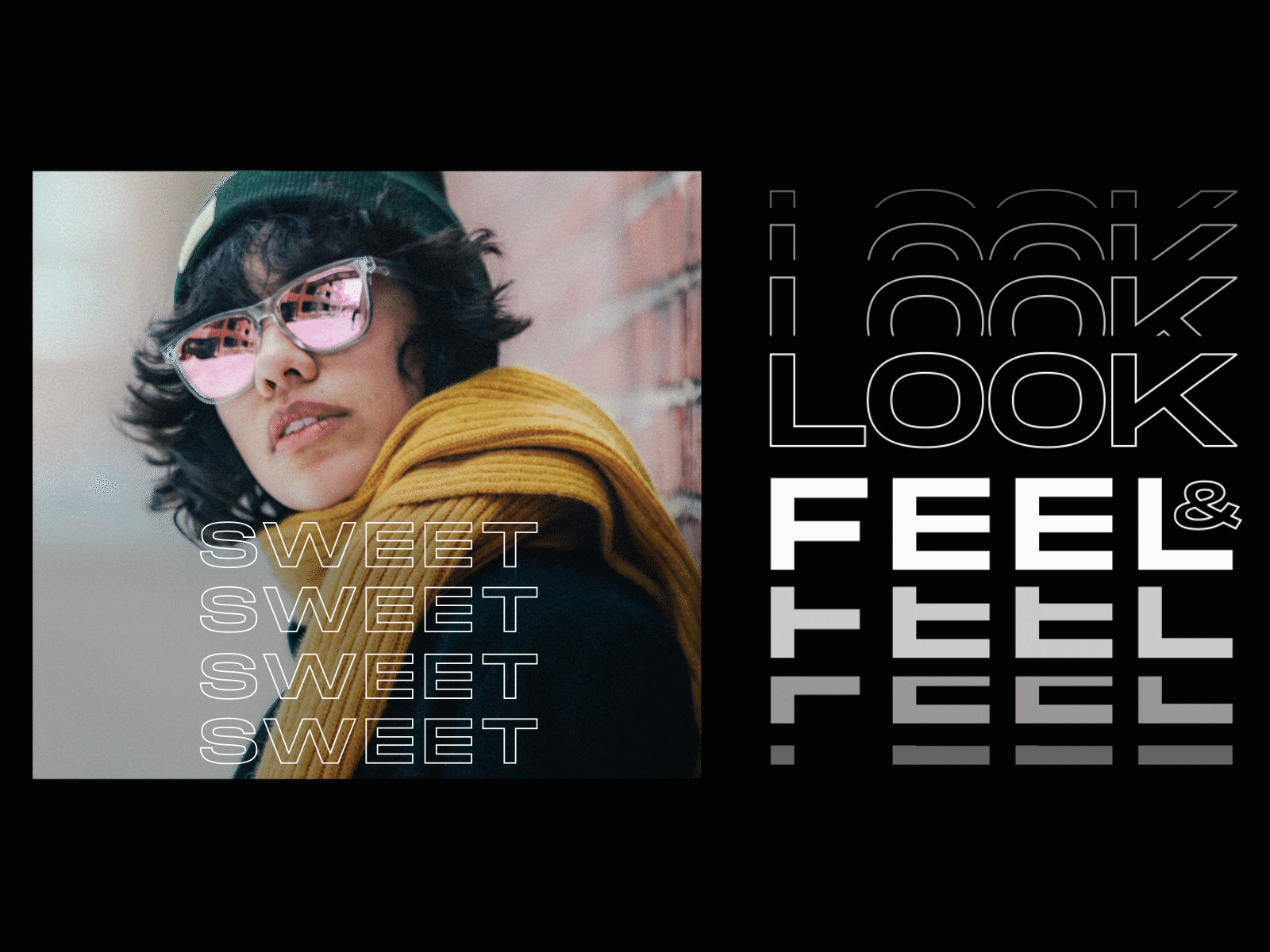 LOOK & FEEL SWEET advertising alvaromelgosa artdirection digital digital campaign digital design graphicdesign lettering motiongraphics sunlook typography