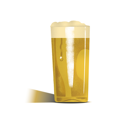 Brewski alcohol beer beer art brew drinks glass illustration vector