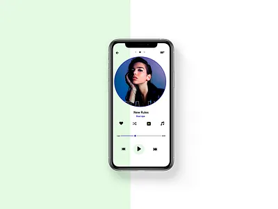 music application ui app design ui ux