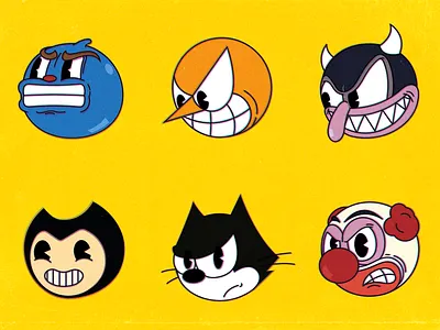 Play the Villain 2d 2d animation cartoon cartoon character cuphead design illustration miami vector vintage