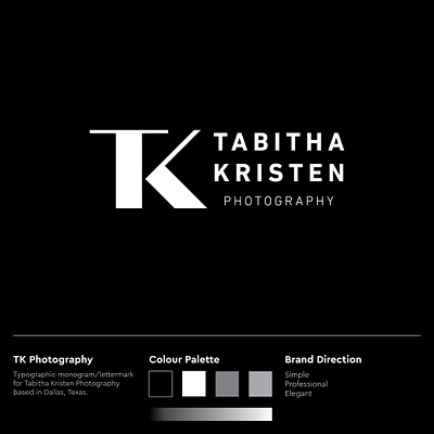 TK Photography Logo Design branding business cards dallas design logo logo design logodesign logomark logos logotype photographer photography photography logo symbol texas tk