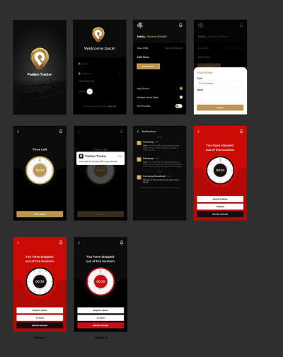 Geofencing Application for Employee Management app design application employee geofence graphic design logo ui design ux design