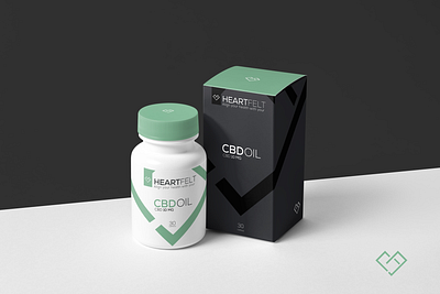 CBD Oil Packaging cbd health heart heart logo nutrition package packaging ui design ux design wellness