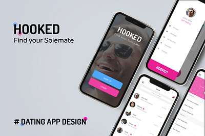 dating app view app branding design illustration minimal typography ui ux