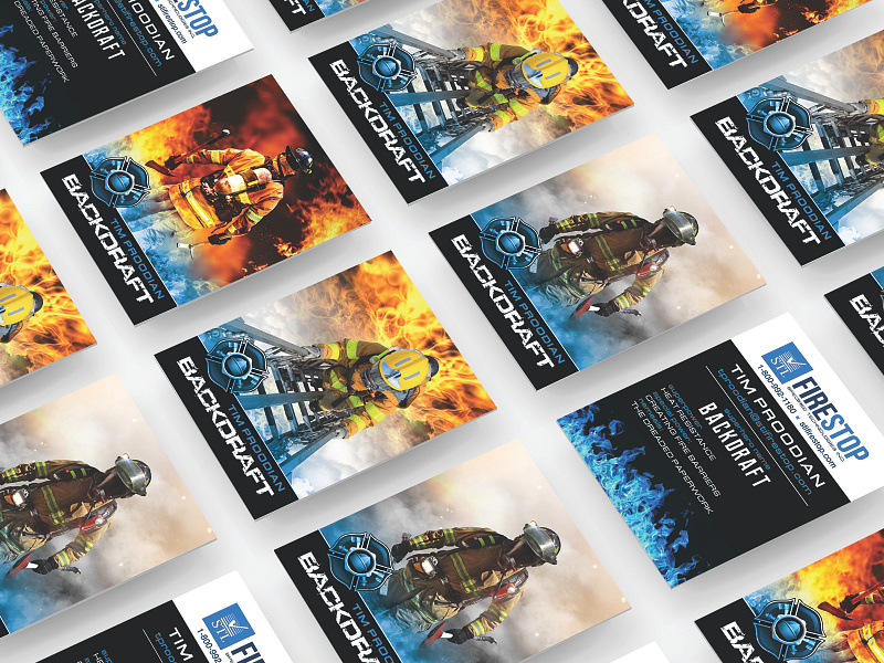 Trading Card Design brand branding business business card cards design designs fire fireman firemen graphic design hero identity trading card trading cards typography