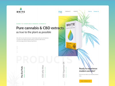 Concept website Brite labs branding concept concept design design ecommerce shop ui web webdesign website