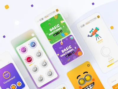 Math training project app design application behance branding design interaction interface learning app math minimal mobile sketch ui ui kit uidesign uiuxdesigner user interface ux xd xd design