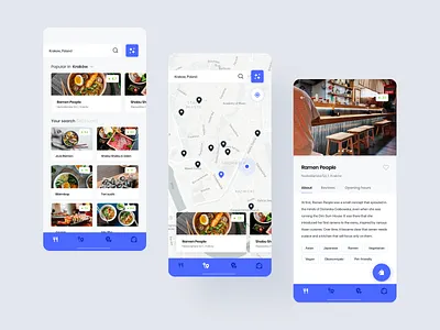 Foodetective - food critic in your pocket app food mobile restaurant ui ux