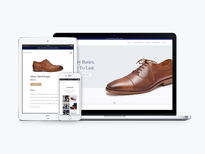 Koch & Co. Web Design brand design brand identity clean ui ecommerce editorial fashion footwear lifestyle brand luxury brand luxury design mens fashion menswear minimal responsive design serif squarespace ui design