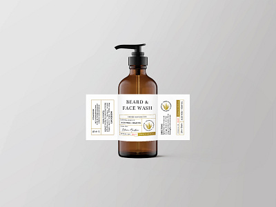 Men's Beard and Face Wash graphicdesign illustrator men mens packaging packaging mockup packagingdesign photoshop product productdesign simple simpledesign