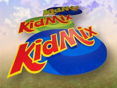 KidMix! dimensional sign graphic design kids design logo design sign production