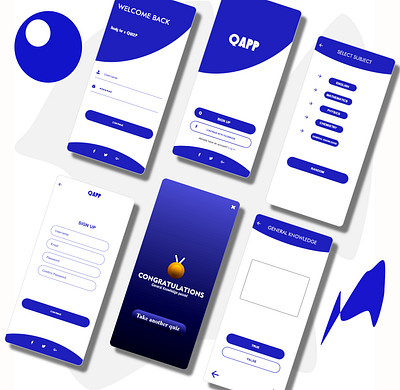 A Quiz App design ui