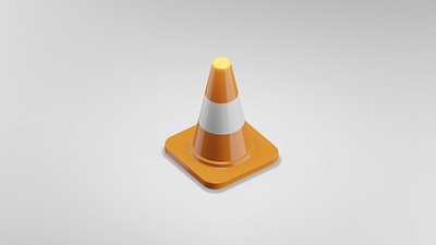 Traffic cone icon 3d 3dcg blender blender3d c4d cinema4d design illustration interior isometric isometricart japan lowpoly lowpoly3d minimal