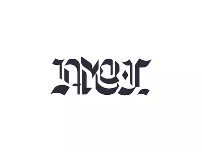 AMOR FATI ambigram // Blackletter 07/15 - Logolounge 2020 ambigram amor amor fati animation black blackletter custom fati flip gothic letter logo logolounge logotype lounge nietzsche trending trends type typography