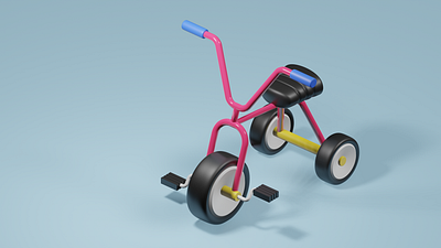 Bicycle 3d 3dcg blender blender3d c4d cinema4d design illustration interior isometric isometricart japan lowpoly lowpoly3d minimal