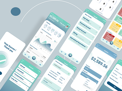 Mobile Wallet Application finance app interface mobile app uidesign uxdesign wallet ui walletapp