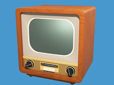 Stylized old TV 3d art b3d blender cartoon cartoonish illustration old render retro stylization stylized tv