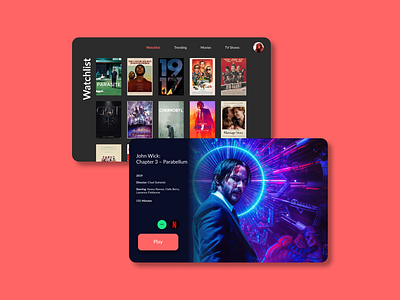 Movie Box app branding dailyui design tv app typography ui ux vector web web design