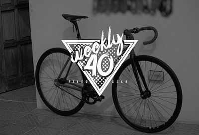 Weekly 40 bikes branding design fixedgear fixie graphic design graphics logo mens fashion vector