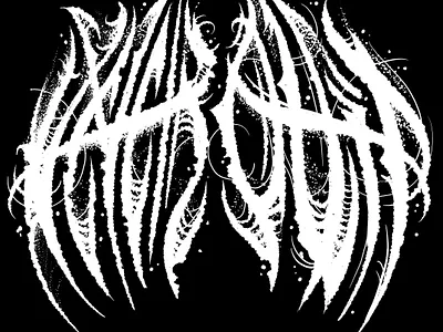 Never Quit Doom Letters branding design doom illustration metal typography