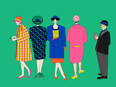 ABOUT 70'S FASHION illustration