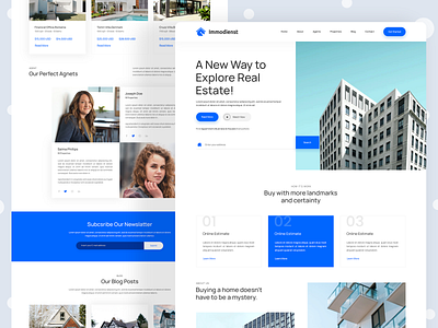 Real Estate Website Home Page Design design psd template real estate real estate agency real estate app real estate group realestate realistic redesign trend design 2020 ui ui ux ui design challenge ui designers ui designs uidesign web web design website website design