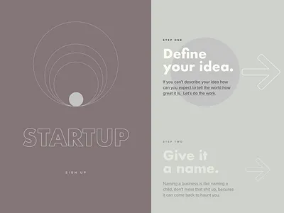 The Startup art direction clean concept design interface modern simple startup typography ui ux uxdesign uxui web website
