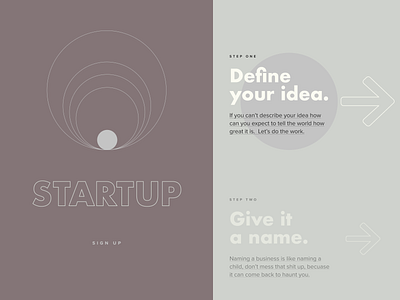 The Startup art direction clean concept design interface modern simple startup typography ui ux uxdesign uxui web website