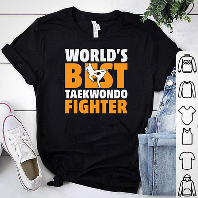 WORLD'S BEST TAEKWONDO FIGHTER T-SHIRT DESIGN design etsy shirt joudo lover shirt karate karate kid karate lover shirt karate tshirt design logo merch design shirt shirts shopify taekwondo tee shirt tshirt tshirt art tshirt design tshirt designer tshirtdesign typography