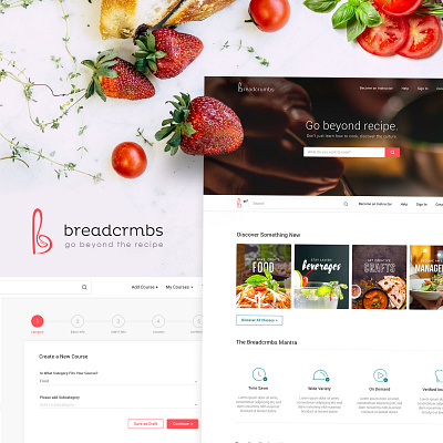 Breadcrmbs | Website, App, Logo Designs creative food app inspiration interaction design uiux website design