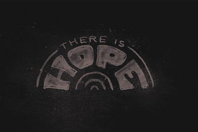 THERE IS HOPE black lives matter blm custom lettering hand drawn handlettering hope procreate retro vintage