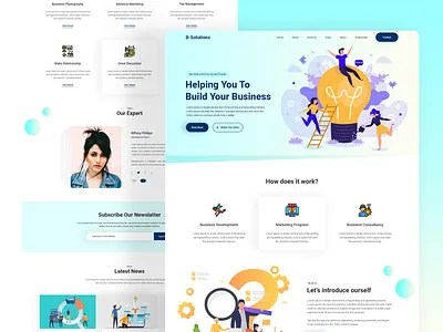 Business Solutions Agency Home Page Design besiness grow branding business business advisors business idea business solution design landing page design psd template trend design 2020 ui ui design ui designer uidesign uiux web web app web design website website design